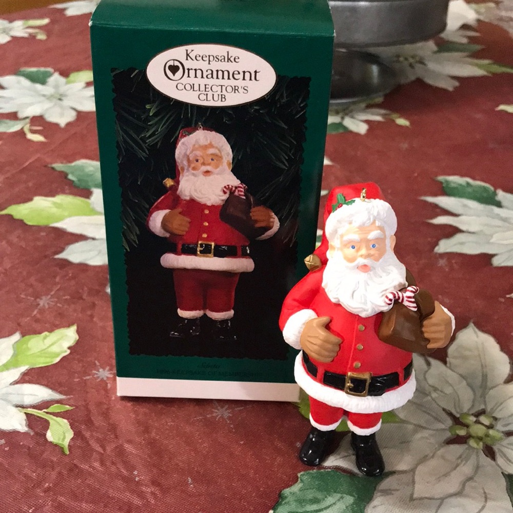 New Vintage Hallmark Keepsake Ornament 1996 Santa